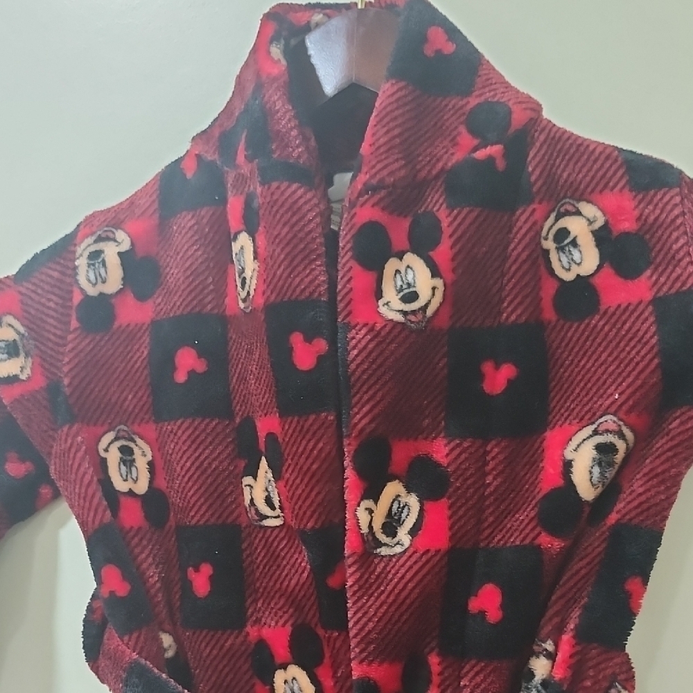 Disney Robe Kids Red and Black Plush - Picture 2 of 5